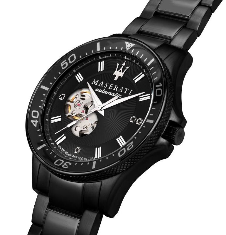 Maserati SFIDA Automatic Black Special Edition 44mm Watch For Men - R8823140005