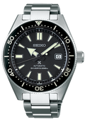 Seiko Prospex Automatic Diver Black Dial Silver Steel Strap Watch For Men - SPB051J1