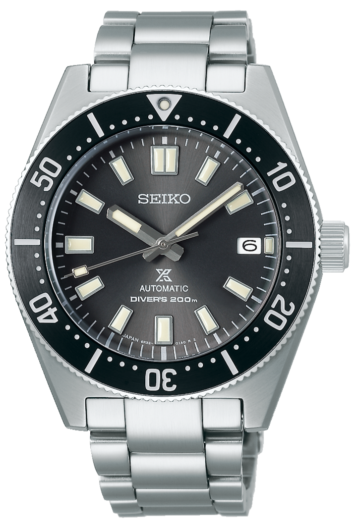 Seiko Prospex 1965 Modern Re Interpretation Automatic Black Dial Silver Steel Strap Watch For Men - SPB143J1