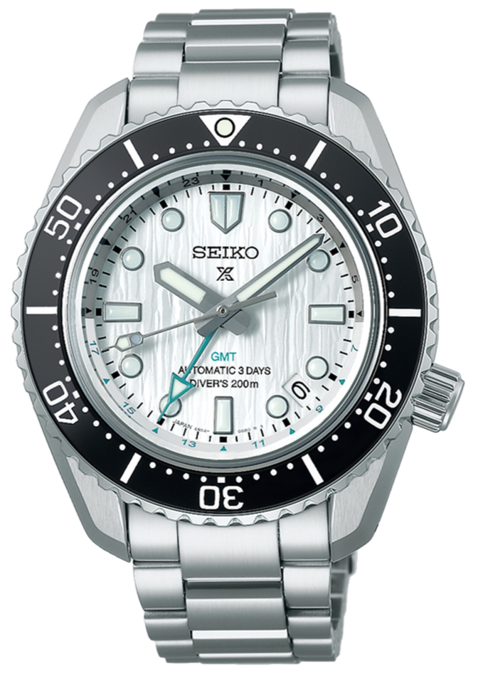 Seiko Prospex Sea Arctic Ocean GMT Limited Edition Silver Dial Silver Steel Strap Watch For Men - SPB439J1
