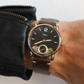 Fossil The Commuter Twist Black Dial Brown Leather Strap Watch for Men - ME1165