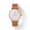 Tissot Everytime Medium White Dial Rose Gold Mesh Bracelet Watch For Men - T109.410.33.031.00