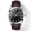 Tissot Gentlemen Black Dial Brown Leather Strap Watch for Men - T127.410.16.051.01