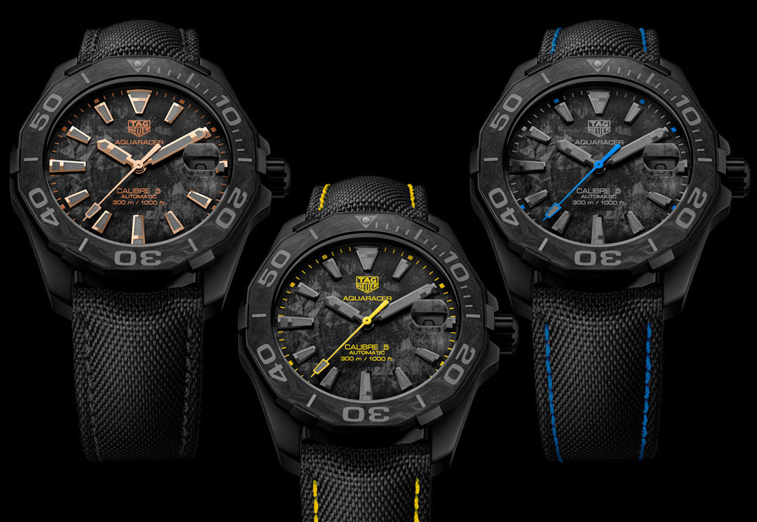 Tag Heuer Aquaracer Carbon Dial Watch for Men - WBD218C.FC6447