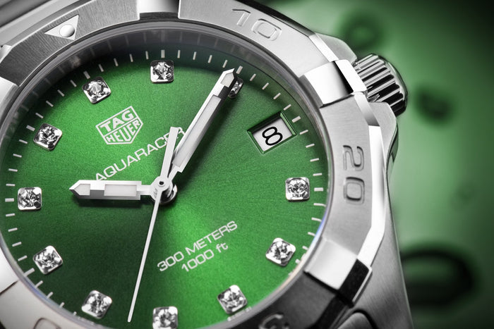 Tag Heuer Aquaracer Emerald Green Dial Watch for Women - WBD1316.BA0740