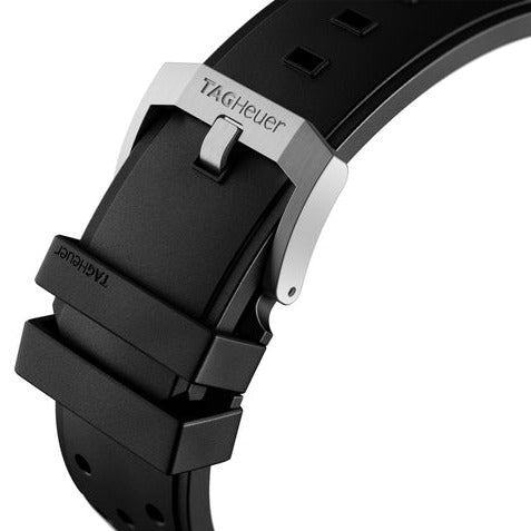 Tag Heuer Formula 1 Alarm Quartz Black Dial Black Rubber Strap Watch for Men - WAZ111A.FT8023