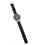 Calvin Klein Even Black Dial Black Leather Strap Watch for Women - K7B231CZ