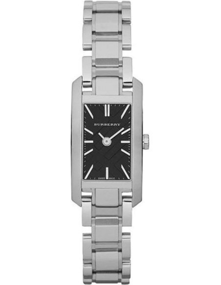 Burberry Heritage Black Dial Silver Steel Strap Watch For Women - BU9601