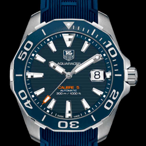 Tag Heuer Aquaracer Blue Dial Watch for Men - WAY211C.FT6155