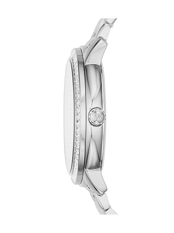 Michael Kors Madelyn Quartz Blue Dial Silver Steel Strap Watch For Women - MK6286