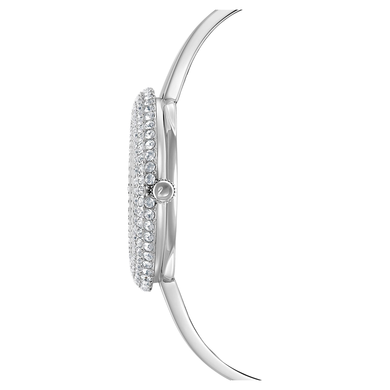 Swarovski Crystal Rose Silver Dial Silver Steel Strap Watch for Women - 5483853