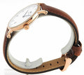 Daniel Wellington Dapper St Mawes White Dial Brown Leather Strap Watch For Women - DW00100091