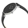 Daniel Wellington Classic Petite Reading Black Dial Black Leather Strap Watch For Women - DW00100179
