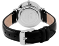 Daniel Wellington Classy Sheffield White Dial Black Leather Strap Watch For Women - DW00100080