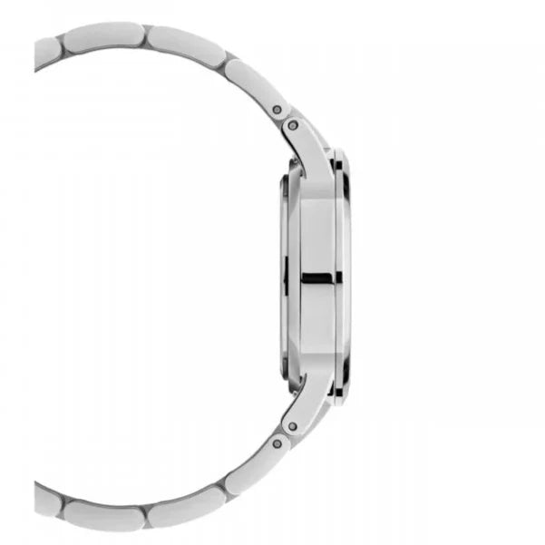 Daniel Wellington Iconic Link White Dial Silver Steel Strap Watch For Women - DW00100205