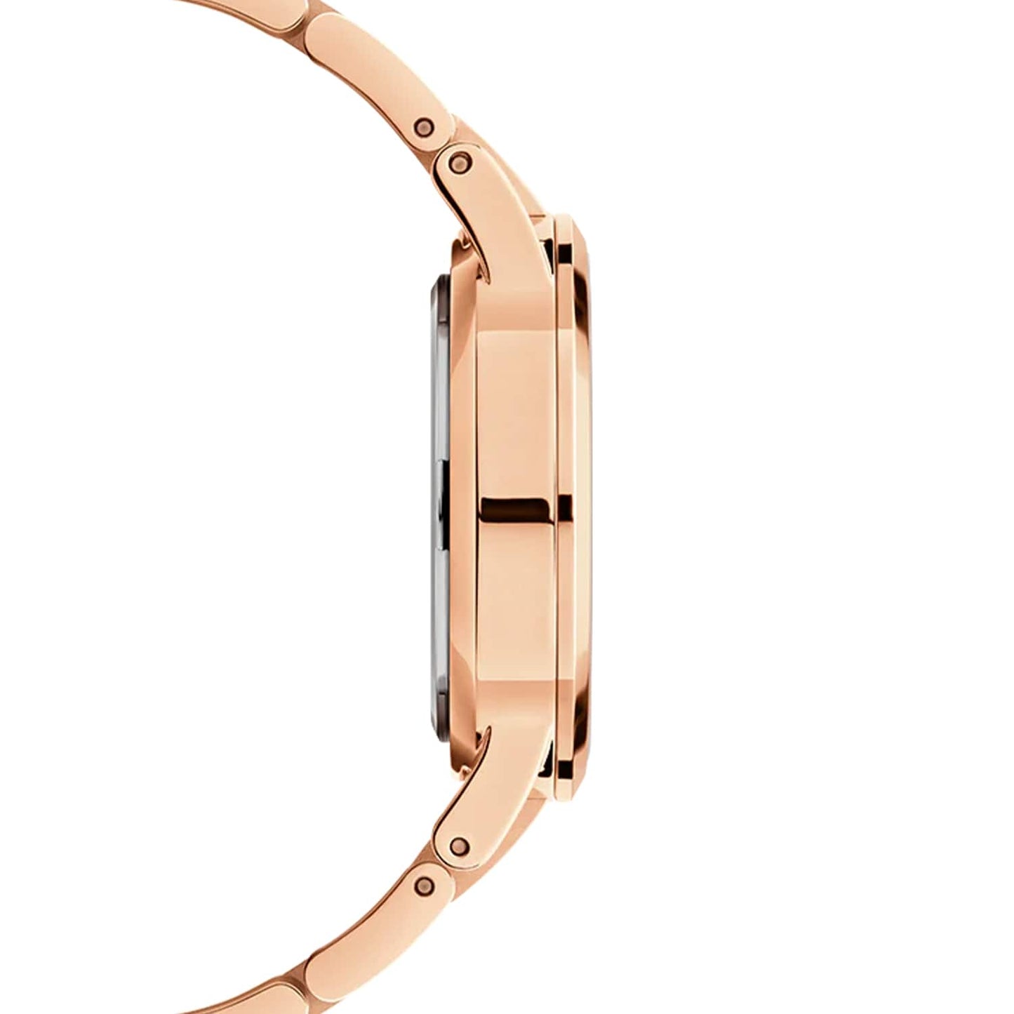 Daniel Wellington Iconic Link Emerald Green Dial Rose Gold Steel Strap Watch For Women - DW00100419