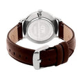 Daniel Wellington Dapper Bristol White Dial Brown Leather Strap Watch For Women - DW00100090