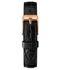 Daniel Wellington Classic Petite Reading Black Dial Black Leather Strap Watch For Women - DW00100223