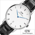 Daniel Wellington Dapper Reading White Dial Black Leather Strap Watch For Men - DW00100108