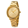 Michael Kors Nia Quartz Gold Dial Gold Steel Strap Watch For Women - MK3989