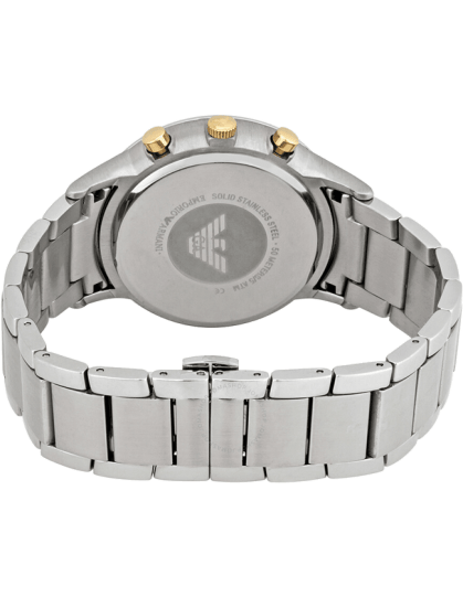 Emporio Armani Quartz Grey Dial Silver Steel Strap Watch For Men - AR11047