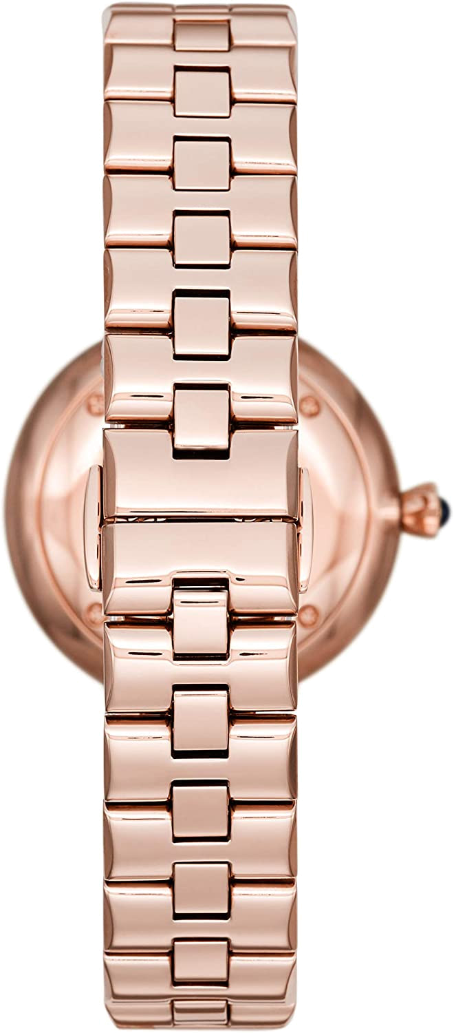 Emporio Armani Arianna Quartz Grey Dial Rose Gold Steel Strap Watch For Women - AR11220