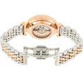 Emporio Armani Gianni T-Bar Analog White Dial Two Tone Steel Strap Watch For Women - AR60019