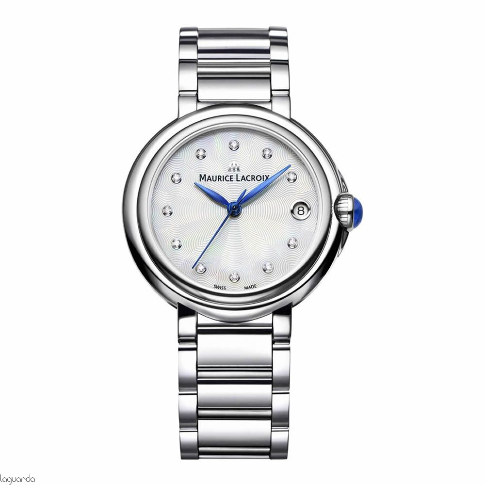 Maurice Lacroix Fiaba Mother of Pearl Dial Silver Steel Strap Watch for Women - FA1004-SS002-170-1