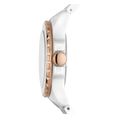 Fossil FB-01 Analog White Dial White Ceramic Strap Watch for Women - CE1107
