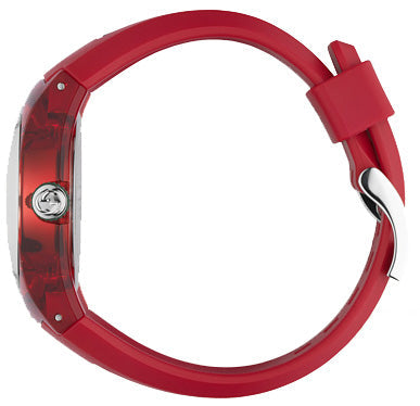 Gucci Sync XXL Quartz Red Dial Red Rubber Strap Unisex Watch - YA137103