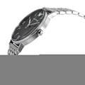 Emporio Armani Kappa Black Dial Silver Steel Strap Watch For Men - AR11152