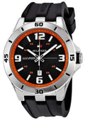 Tommy Hilfiger Drew Black Dial Black Rubber Strap Watch for Men - 1791064