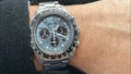 Seiko Prospex Speedtimer 41.4 Solar Chronograph Blue Dial Silver Steel Strap Watch for Men - SSC935