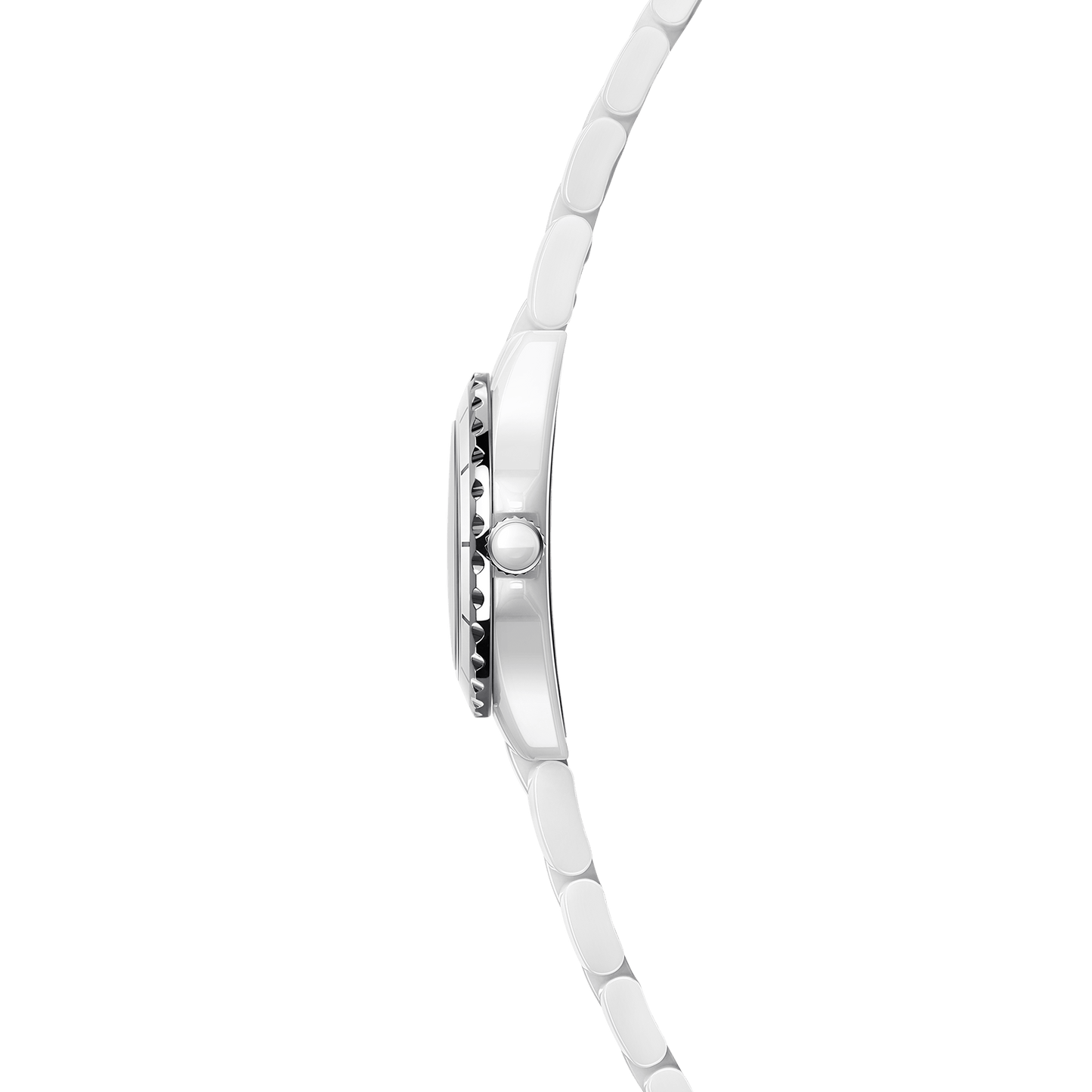 Chanel J12 Diamonds Quartz Mother of Pearl White Dial White Steel Strap Watch for Women - J12 H2570