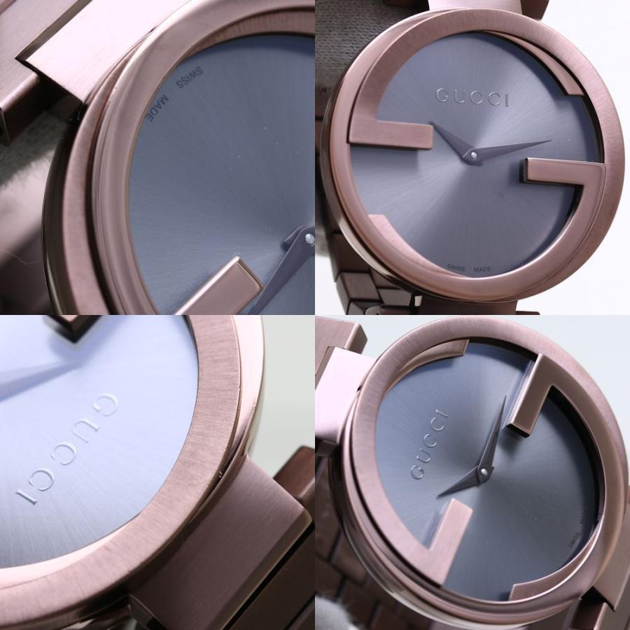 Gucci Interlocking G Quartz Brown Dial Brown Steel Strap Watch for Women - YA133317