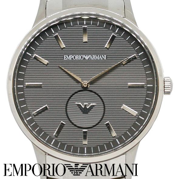 Emporio Armani Renato Quartz Black Dial Silver Steel Strap Watch For Men - AR11118