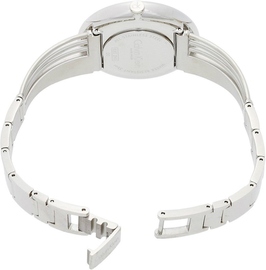 Calvin Klein Drift Silver Dial Silver Steel Strap Watch for Women - K6S2N116