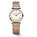 Longines La Grande Classique De Longines White Dial Two Tone Mesh Bracelet Watch for Women - L4.209.1.91.7