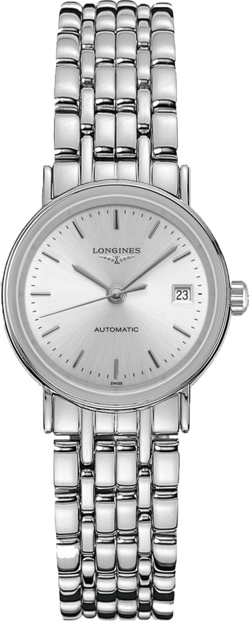 Longines Presence 25.5mm Automatic Stainless Steel Watch for Women - L4.321.4.72.6