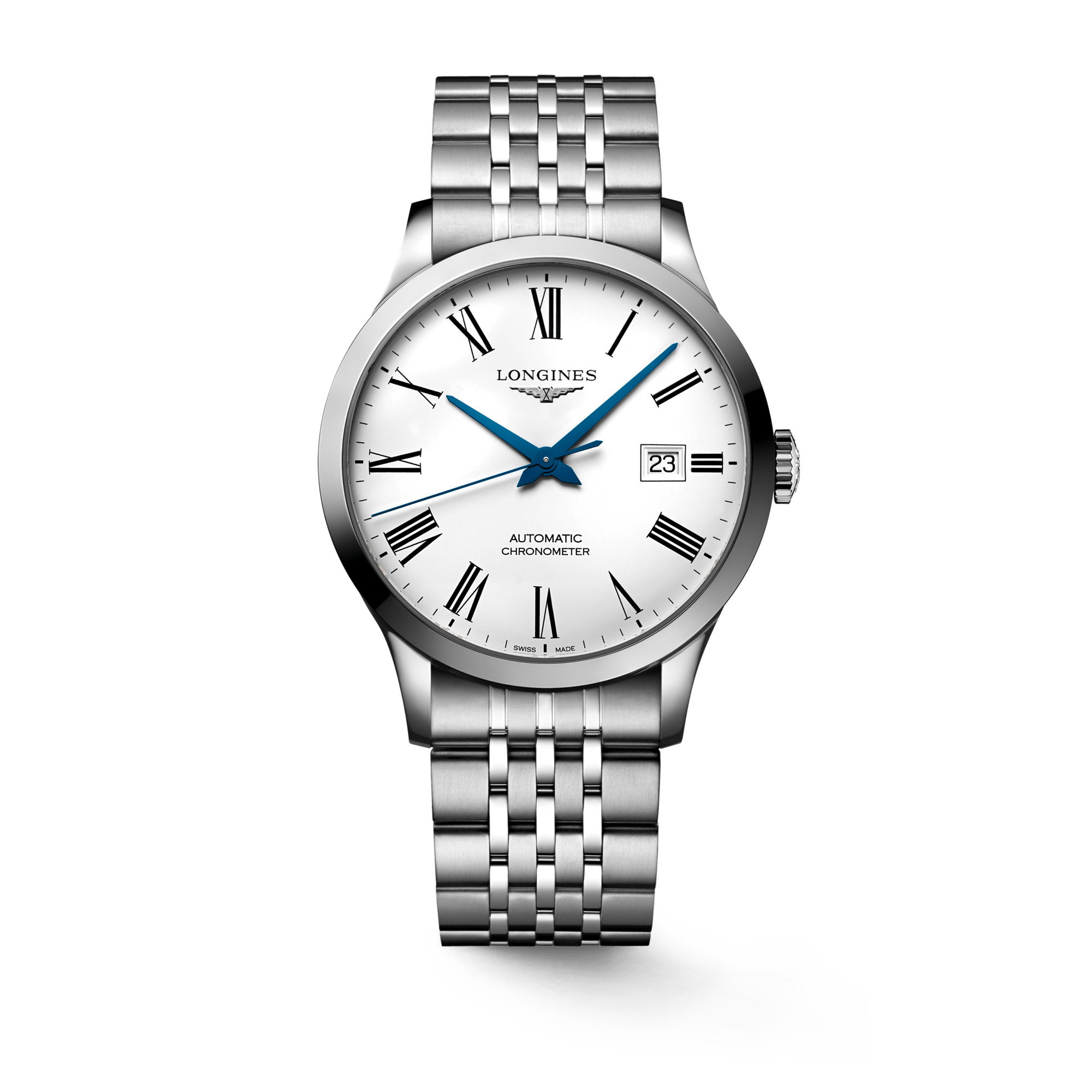 Longines Record Automatic Stainless Steel 40mm Watch for Men - L2.821.4.11.6