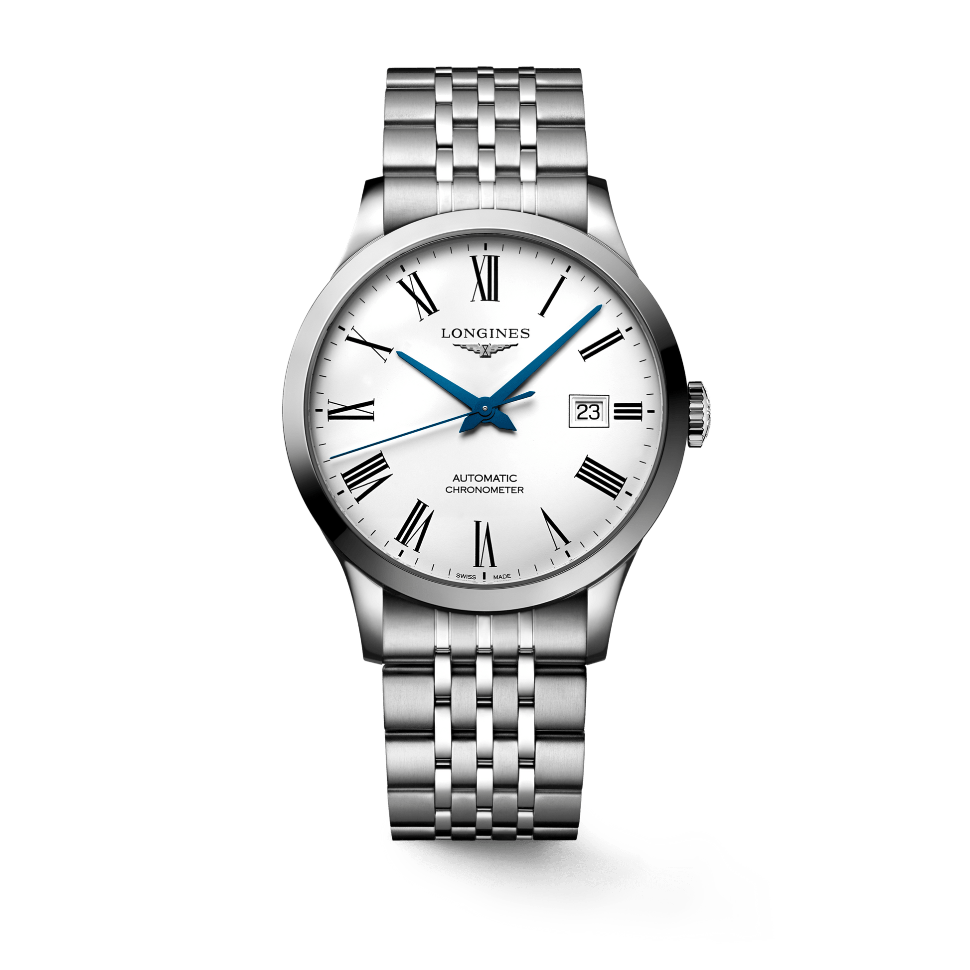 Longines Record Automatic Stainless Steel 40mm Watch for Men - L2.821.4.11.6