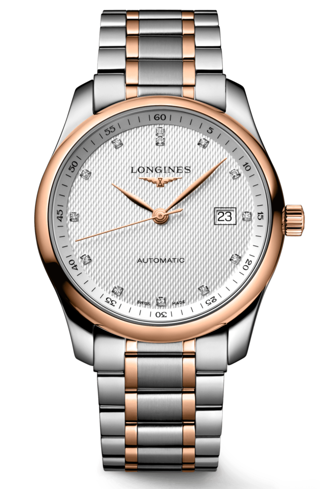 Longines Master Collection Automatic 40mm Silver Dial Two Tone Steel Strap Watch for Men - L2.793.5.77.7