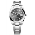 Rolex Datejust 41 Oyster Grey Dial Oystersteel Strap Watch for Men - M126300-0007