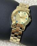 Marc Jacobs Amy Dexter Gold Dial Gold Steel Strap Watch for Women - MBM3218