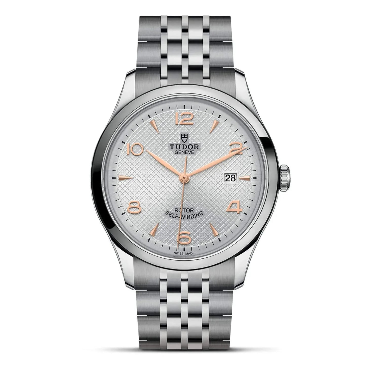 Tudor 1926 Automatic Silver Dial Silver Steel Strap Watch for Men - M91650-0001