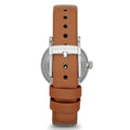 Marc Jacobs Baker White Dial Brown Leather Strap Watch for Women - MBM1270