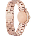 Marc Jacobs Baker Blue Dial Rose Gold Steel Strap Watch for Women - MBM3330