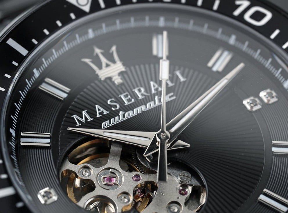 Maserati SFIDA Automatic Black Special Edition 44mm Watch For Men - R8823140005