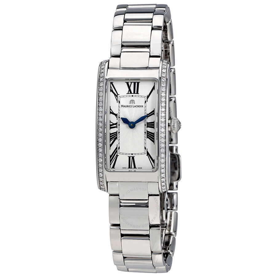 Maurice Lacroix Fiaba Diamonds White Dial Silver Steel Strap Watch for Women - FA2164-SD532-118