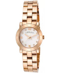 Marc Jacobs Mini Amy White Dial Rose Gold Steel Strap Watch for Women - MBM3078